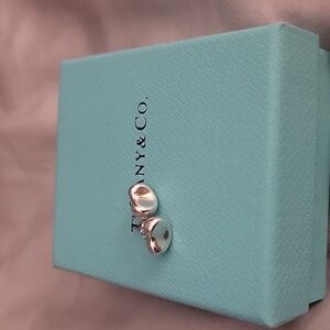 Tiffany & Co. Bean By Elsa Peretti - Elegant Silver Stud Earrings